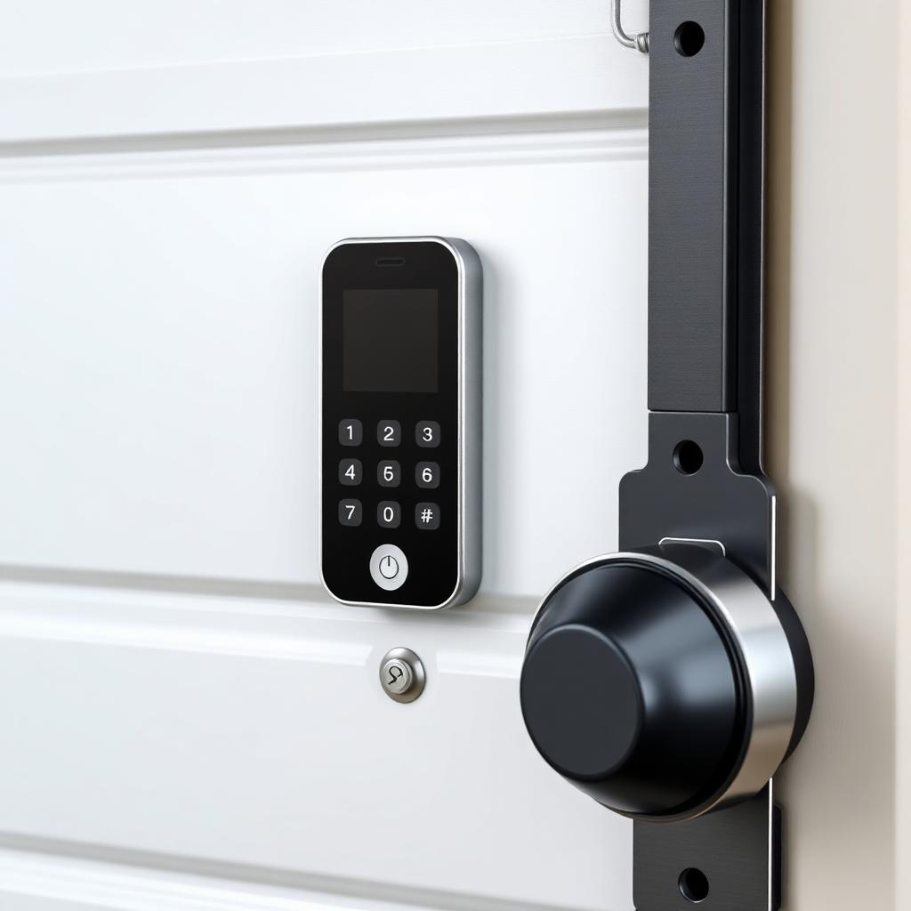 Modern secure garage door with advanced locking mechanism